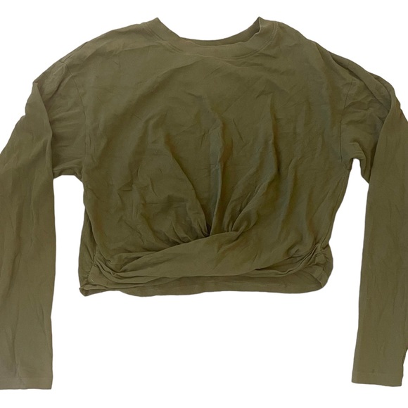 𝅺FRAME Long Sleeve Cropped Top - Picture 1 of 5